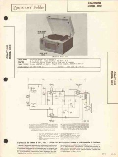 grantline model 300 3 tube record player phono sams photofact manual grantline model 300 3 tube record player phono sams photofact manual