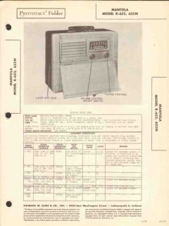 mantola model r-652 652n am radio receiver sams photofact manual mantola model r-652 652n am radio receiver sams photofact manual