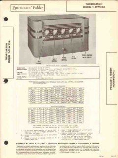 thordarson model t-31w25a beam audio amplifier sams photofact manual thordarson model t-31w25a beam audio amplifier sams photofact manual