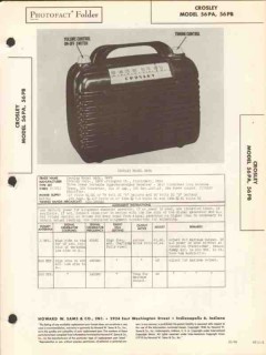 crosley model 56pa 56pb am radio receiver sams photofact manual crosley model 56pa 56pb am radio receiver sams photofact manual