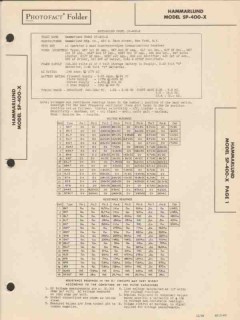 hammarlund model sp-400-x 5 band radio receiver sams photofact manual hammarlund model sp-400-x 5 band radio receiver sams photofact manual