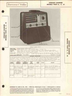 stewart-warner model 9007x am sw radio receiver sams photofact manual stewart-warner model 9007x am sw radio receiver sams photofact manual