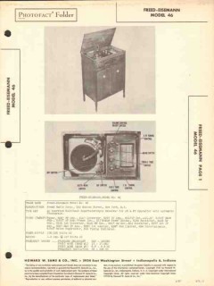freed-eisemann model 46 am fm sw radio phono sams photofact manual freed-eisemann model 46 am fm sw radio phono sams photofact manual