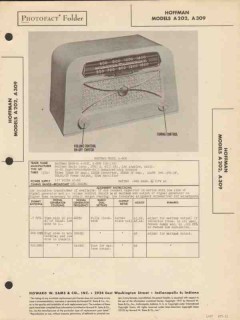 hoffman model a-202 a-309 am radio receiver sams photofact manual hoffman model a-202 a-309 am radio receiver sams photofact manual
