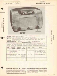 minerva models l-728 w-728 am radio receiver sams photofact manual