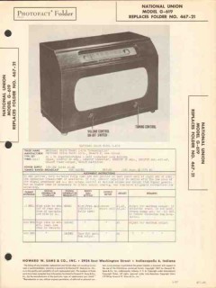 national union model g-619 am radio receiver sams photofact manual national union model g-619 am radio receiver sams photofact manual