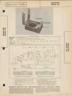 grantline model 641 4 tube record player phono sams photofact manual grantline model 641 4 tube record player phono sams photofact manual