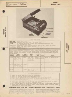 temple model f-617 am radio receiver phonograph sams photofact manual temple model f-617 am radio receiver phonograph sams photofact manual