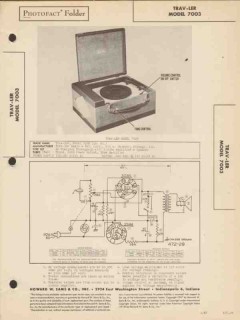 trav-ler model 7003 phonograph record player sams photofact manual trav-ler model 7003 phonograph record player sams photofact manual