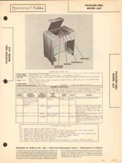 packard-bell model 662 am radio receiver phono sams photofact manual packard-bell model 662 am radio receiver phono sams photofact manual