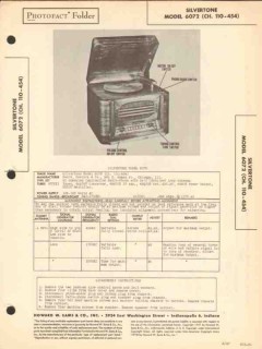 silvertone model 6072 am radio receiver phono sams photofact manual silvertone model 6072 am radio receiver phono sams photofact manual
