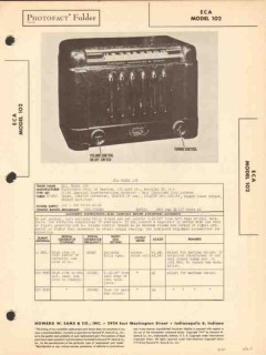 eca model 102 5 tube am radio receiver sams photofact manual eca model 102 5 tube am radio receiver sams photofact manual