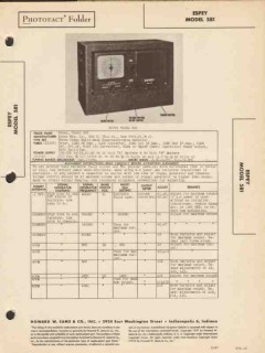 espey model 581 am sw radio receiver sams photofact manual espey model 581 am sw radio receiver sams photofact manual