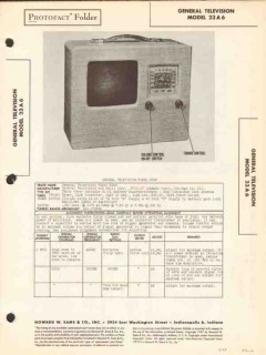 general television model 23a6 am radio receiver sams photofact manual general television model 23a6 am radio receiver sams photofact manual