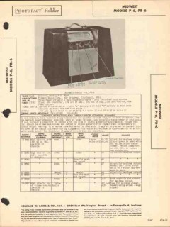 midwest models p-6 pb-6 am sw radio receiver sams photofact manual