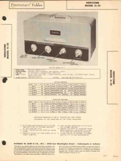newcomb model h-10 5 tube audio amplifier sams photofact manual newcomb model h-10 5 tube audio amplifier sams photofact manual
