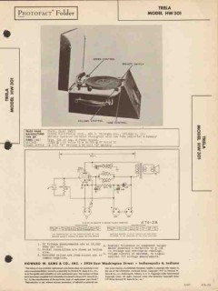 trela model hw301 phonograph record player sams photofact manual trela model hw301 phonograph record player sams photofact manual