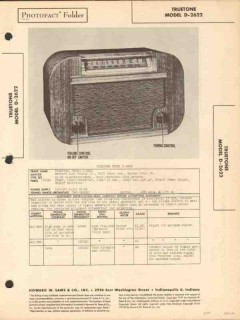 truetone model d-2622 5 tube am radio receiver sams photofact manual truetone model d-2622 5 tube am radio receiver sams photofact manual