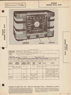 crosley model 46fa 46fb am sw radio receiver sams photofact manual crosley model 46fa 46fb am sw radio receiver sams photofact manual