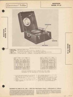 musitron model pt-10 phonograph record player sams photofact manual musitron model pt-10 phonograph record player sams photofact manual