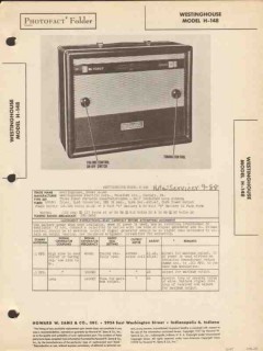 westinghouse model h-148 am radio receiver sams photofact manual