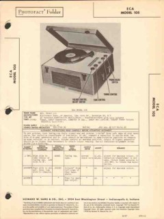 eca model 105 am radio receiver phonograph sams photofact manual eca model 105 am radio receiver phonograph sams photofact manual