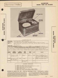 silvertone model 7080 am radio receiver phono sams photofact manual silvertone model 7080 am radio receiver phono sams photofact manual