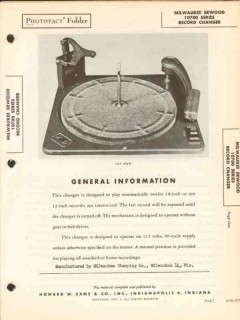 milwaukee erwood model 10700 record changer sams photofact manual milwaukee erwood model 10700 record changer sams photofact manual