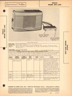 philco model un6-500 am car radio receiver sams photofact manual philco model un6-500 am car radio receiver sams photofact manual