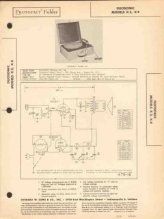 duosonic models k3 k4 phonograph record player sams photofact manual duosonic models k3 k4 phonograph record player sams photofact manual