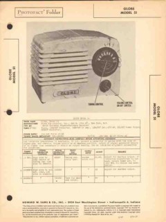 globe model 51 5 tube am radio receiver sams photofact manual globe model 51 5 tube am radio receiver sams photofact manual