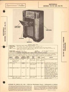 motorola model 75f21 am sw radio receiver phono sams photofact manual motorola model 75f21 am sw radio receiver phono sams photofact manual