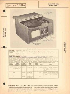 packard-bell model 568 am radio receiver phono sams photofact manual packard-bell model 568 am radio receiver phono sams photofact manual