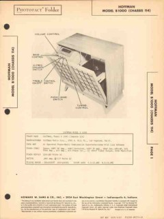 hoffman model b1000 am radio receiver phonograph sams photofact manual hoffman model b1000 am radio receiver phonograph sams photofact manual