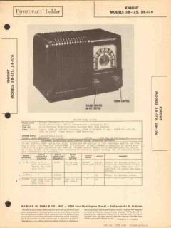 knight model 5b-175 5b-176 am radio receiver sams photofact manual