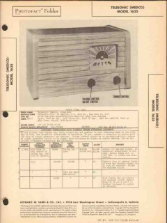 telesonic model 1635 6 tube am radio receiver sams photofact manual telesonic model 1635 6 tube am radio receiver sams photofact manual
