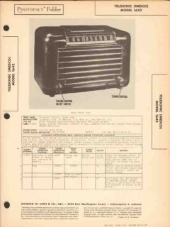 telesonic model 1642 5 tube am radio receiver sams photofact manual telesonic model 1642 5 tube am radio receiver sams photofact manual