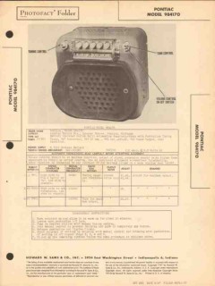 pontiac models 984170 am car radio receiver sams photofact manual pontiac models 984170 am car radio receiver sams photofact manual
