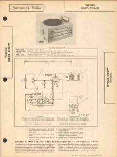 televox model 27k-w phonograph record player sams photofact manual televox model 27k-w phonograph record player sams photofact manual