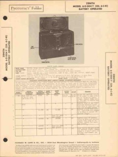 zenith model 6g004y portable am radio receiver sams photofact manual zenith model 6g004y portable am radio receiver sams photofact manual