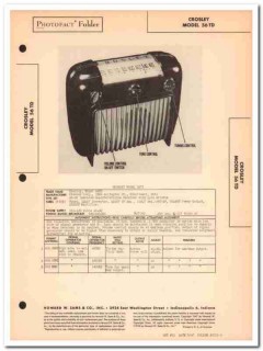 crosley model 56td 5 tube am radio receiver sams photofact manual crosley model 56td 5 tube am radio receiver sams photofact manual
