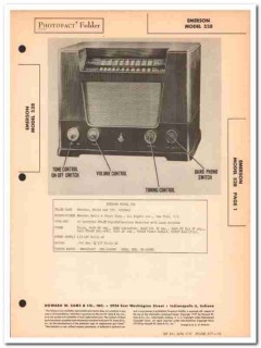 emerson model 528 8-tube am-fm radio receiver sams photofact manual emerson model 528 8-tube am-fm radio receiver sams photofact manual