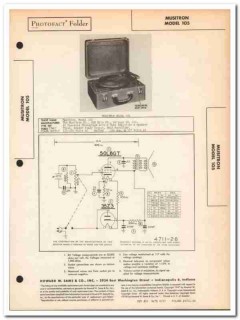 musitron model 105 2-tube amplifier phonograph sams photofact manual musitron model 105 2-tube amplifier phonograph sams photofact manual