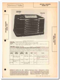 setchell carlson model 427 am radio receiver sams photofact manual setchell carlson model 427 am radio receiver sams photofact manual