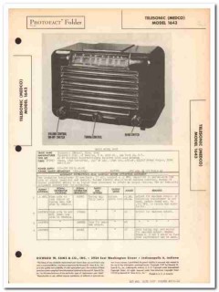telsonic model 1643 5-tube am radio receiver sams photofact manual telsonic model 1643 5-tube am radio receiver sams photofact manual