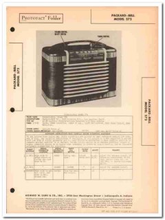 packard-bell model 572 5-tube am radio receiver sams photofact manual packard-bell model 572 5-tube am radio receiver sams photofact manual