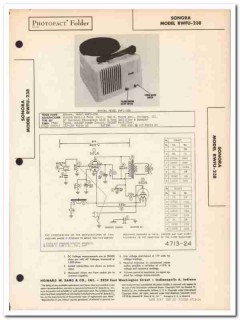 sonora model rwfu-238 2-tube phono phonograph sams photofact manual sonora model rwfu-238 2-tube phono phonograph sams photofact manual