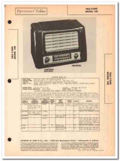 tele-tone model 138 5-tube am sw radio receiver sams photofact manual tele-tone model 138 5-tube am sw radio receiver sams photofact manual