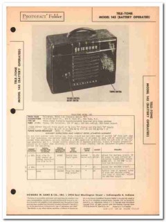 tele-tone model 145 4-tube am radio receiver sams photofact manual tele-tone model 145 4-tube am radio receiver sams photofact manual