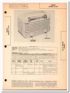 temple model g-513 5-tube am radio receiver sams photofact manual temple model g-513 5-tube am radio receiver sams photofact manual